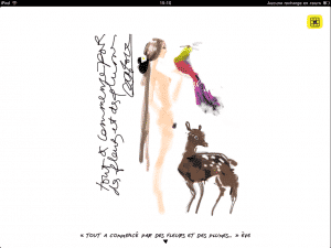 elle_aime_la_mode_christian_lacroix_ipad Croquis de Christian Lacroix sur l'application iPad ELLE