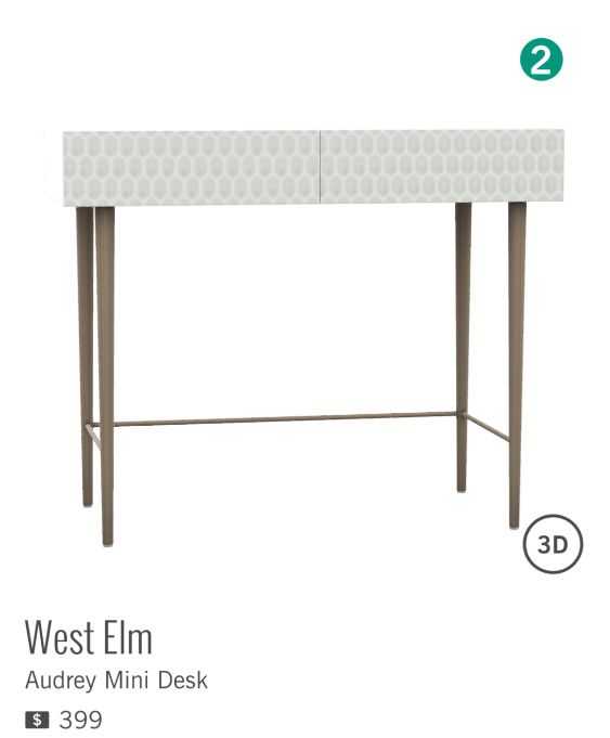 Audrey Mini Desk de WEST ELM à $399